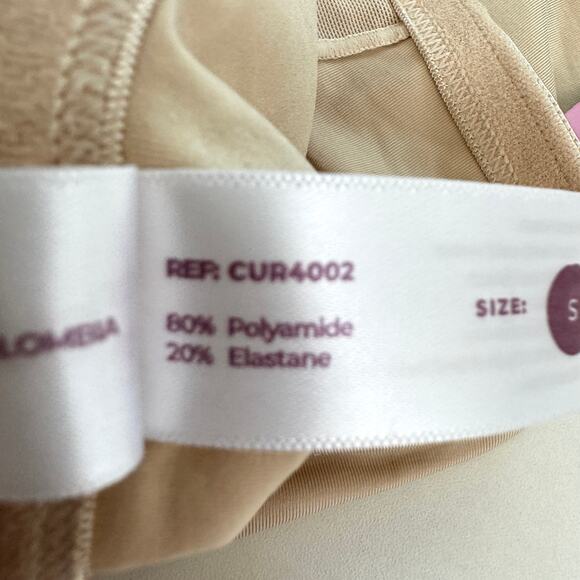 Curveez Womens Soft Comfy Brief Size S CUR4002 Smoothing Sculpt Nude - Picture 8 of 9